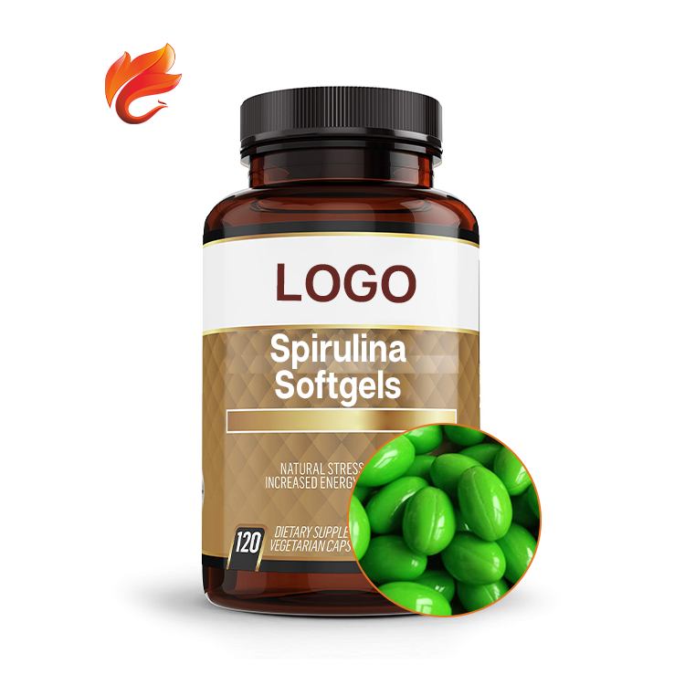 Nutraceuticals GMP фабрика, оптовая продажа, капсулы софтгеля Спирулины