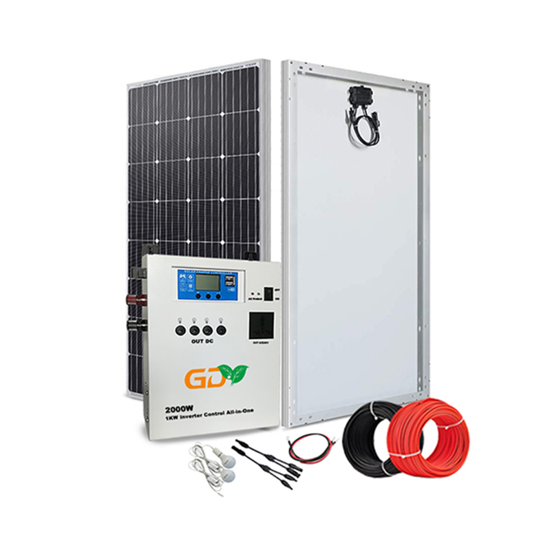 Donghui on-grid off grid 1000w, комплект солнечных панелей высокого качества, полностью оборудованный