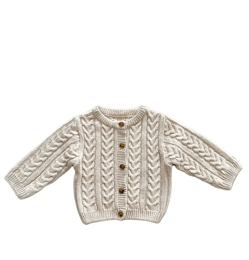 HOT Autumn Knit Cardigan Long Sleeve Cotton Baby Jacket Top