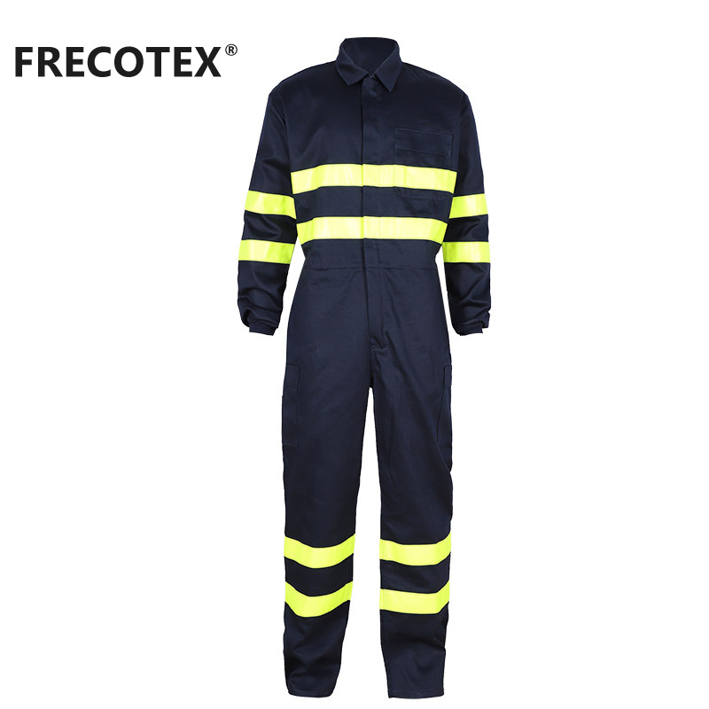 Конструкция FRECOTEX огнестойкая рабочая одежда Fr готовый антистатический защитный комбинезон для нефти и газа с отражателем