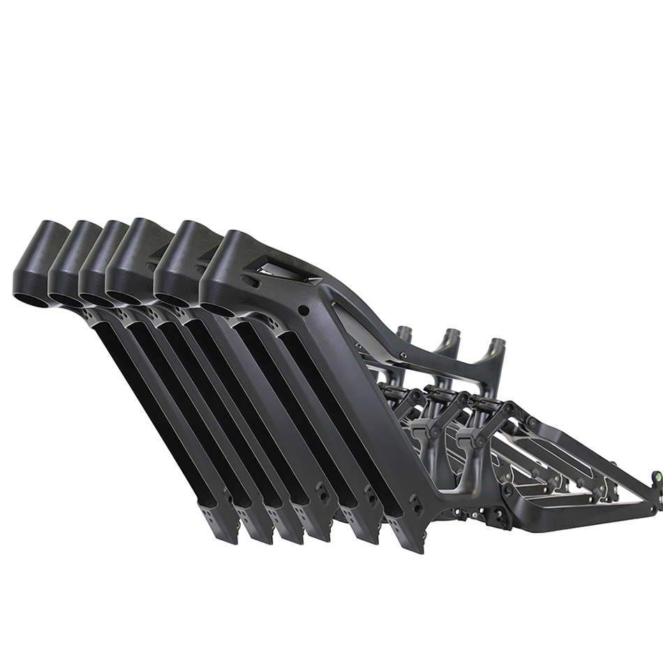Carbon Fiber Electric Bike Frame For 26" 27.5" 29" bafang motor g510 Full Suspension Ebike frame