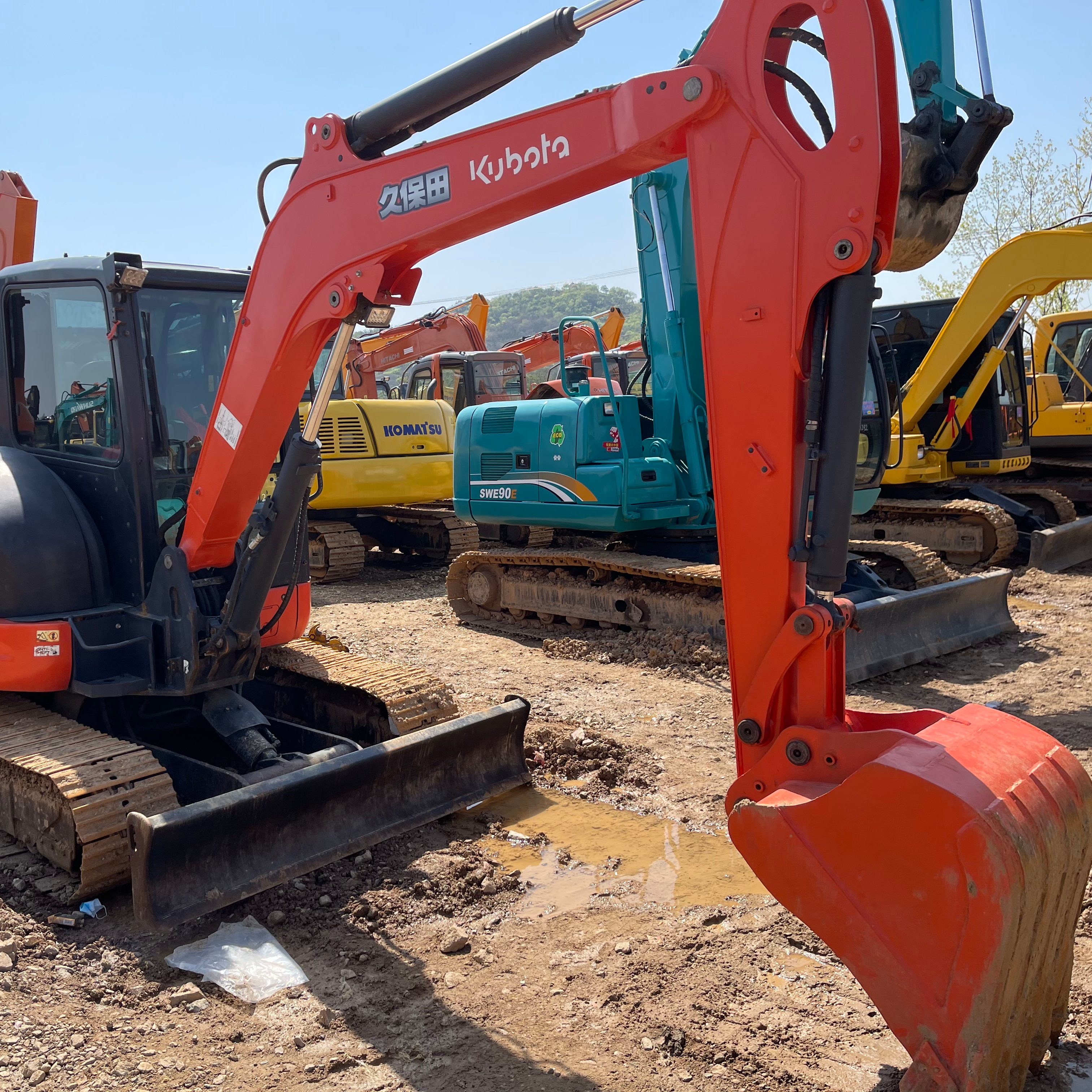 Экскаваторы Kubota KX165 для продажи, уплотнитель, экскаватор, ковш