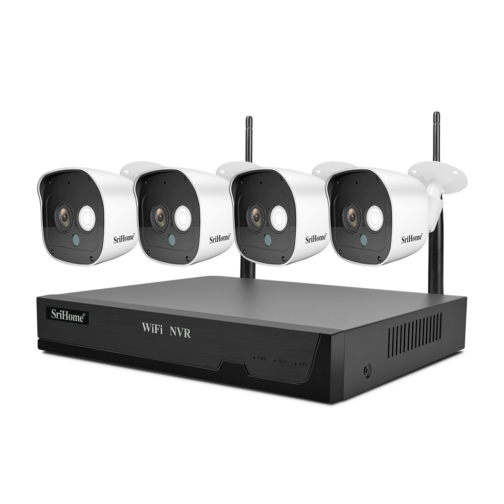 Система наружного видеонаблюдения Srihome, 8 каналов, 1080p, Wi-Fi