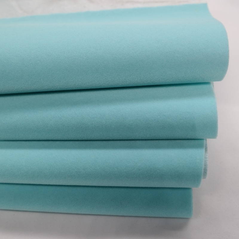 Artificial fur manufacturers custom wholesale plain light imitation horse hair imitation mink plush fabric flocking cloth
