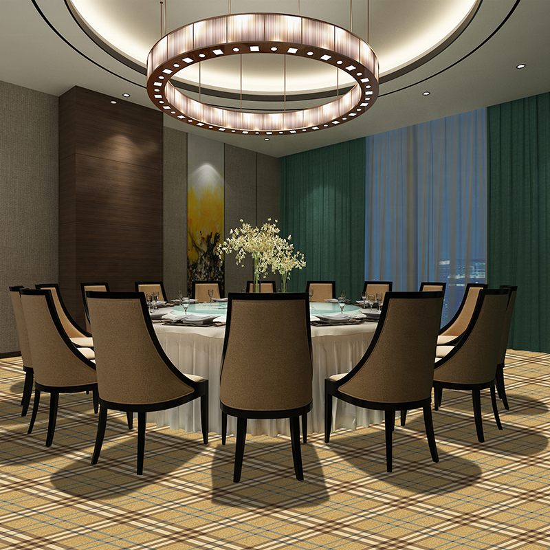 Haima carpet high quality handmade plaid rug for hotel