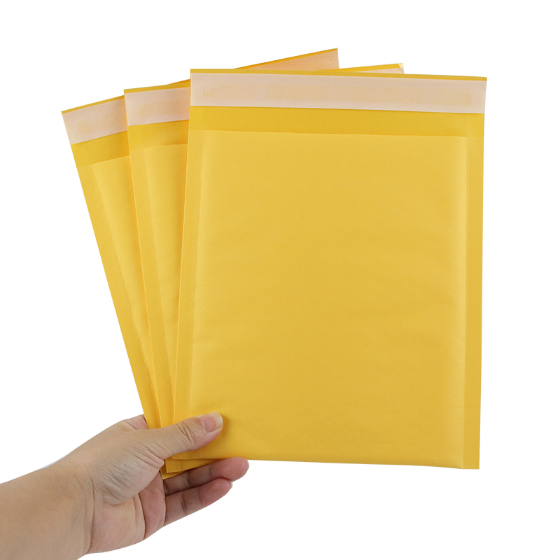 Custom Printing Kraft Paper Courier Shipping Bags Padded Wrap Cardboard Envelopes Bubble Mailers