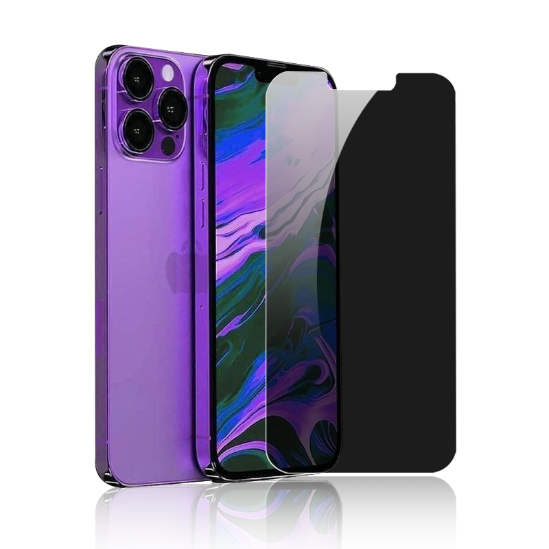 Full Glue 9H 2.5D Anti Peeping Spy Privacy Tempered Glass Screen Protector For IPhone 13 Pro Max