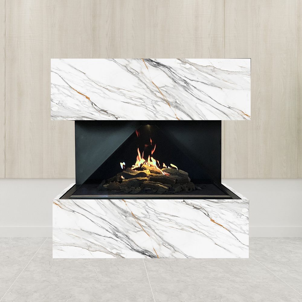 Wood burning crackling sound stunning flame home indoor decoration built in or insert electric fireplace
