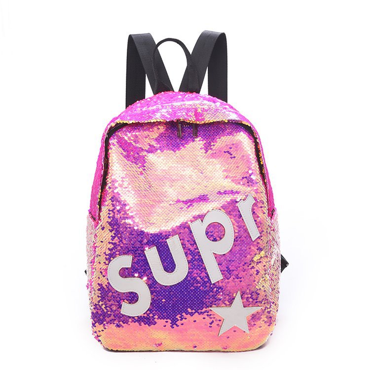 New sequins large capacity ladies outdoor fashion casual backpack