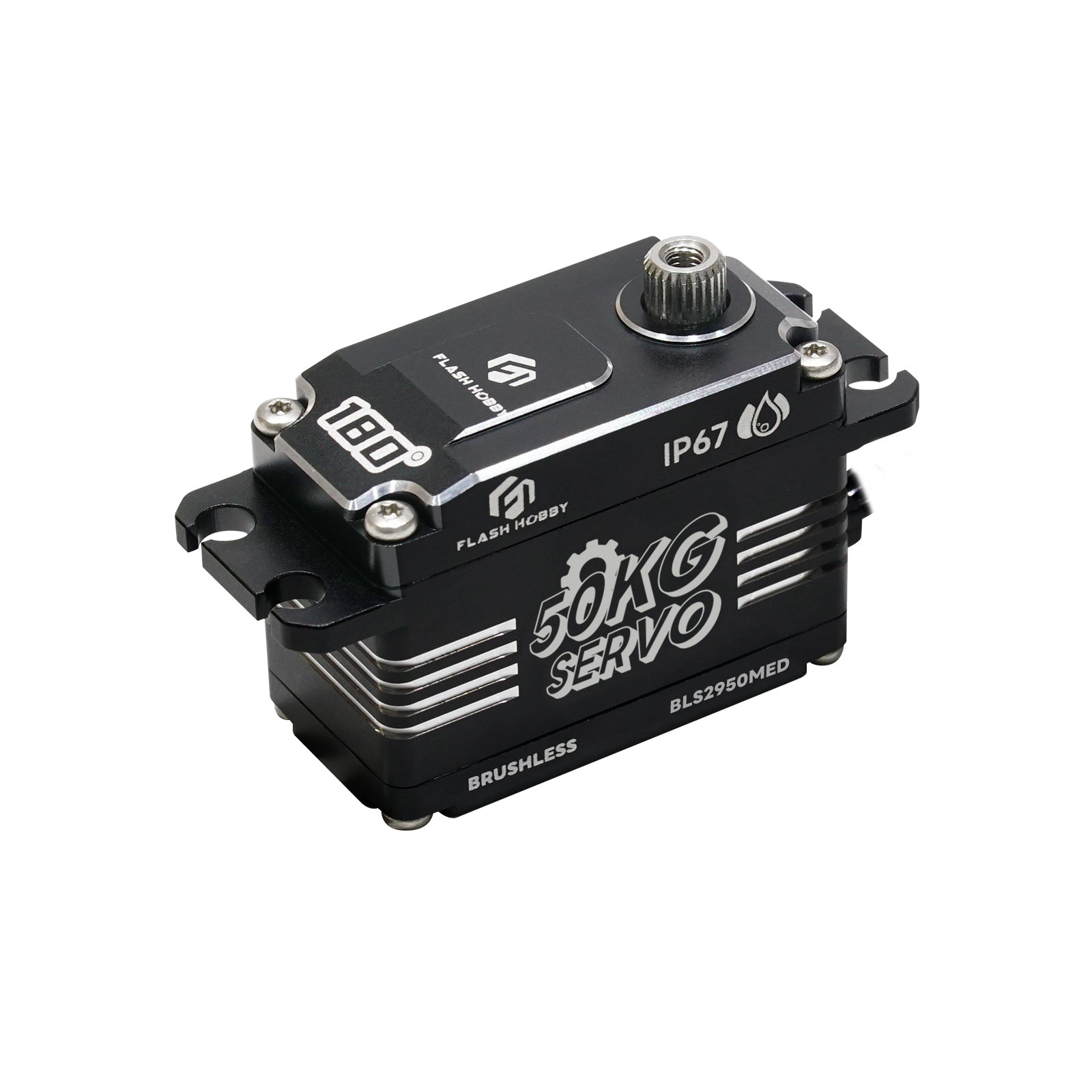 Flashhobby BLS2950MED Высокое качество 50 кг бесщеточный полностью металлический корпус сервопривод RC автомобиль водонепроницаемый робот сервопривод Дрон мотор