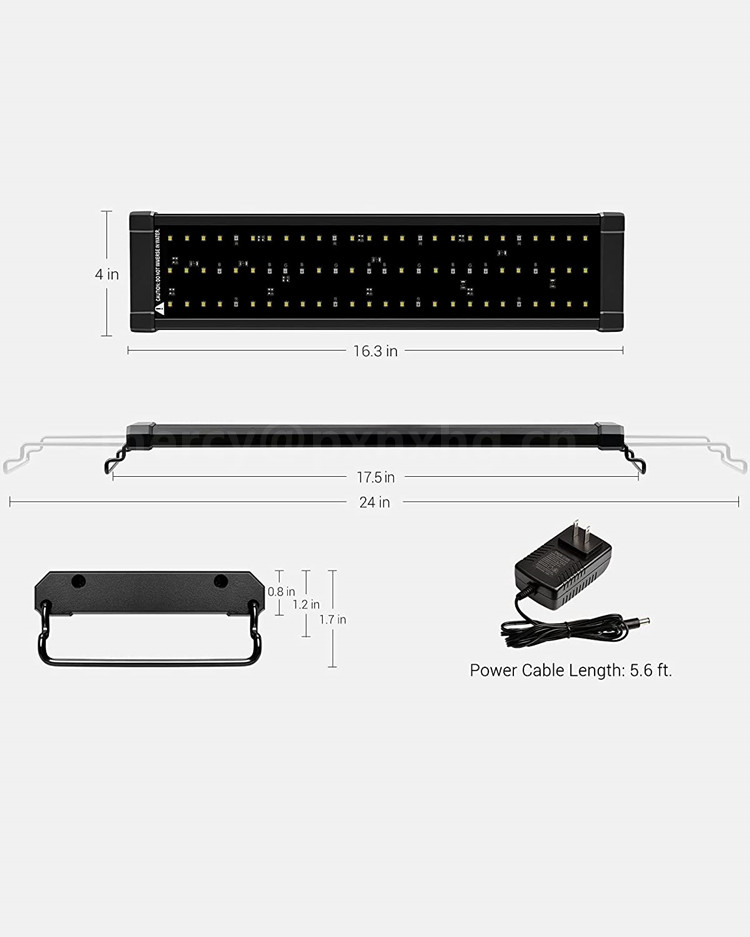 Customized RGB full spectrum fish Tank Light Microgreen 30w 60cm 90cm 120cm 150cm Led Aquarium Light For Fish Tanks