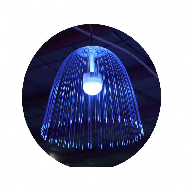 Museum starry sky decoration supply festival outdoor waterproof remote control jellyfish optical fiber LED light