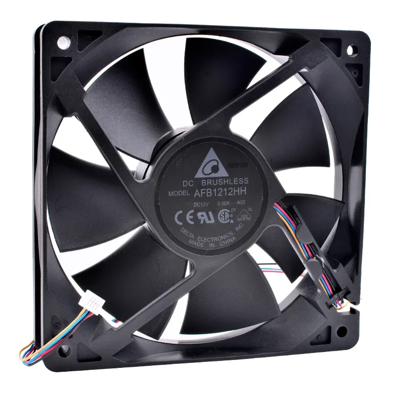 Brand new original Delta AFB1212HH 12cm 12025 DC12V 0.50A Computer chassis CPU 4 line PWM large air volume cooling fan