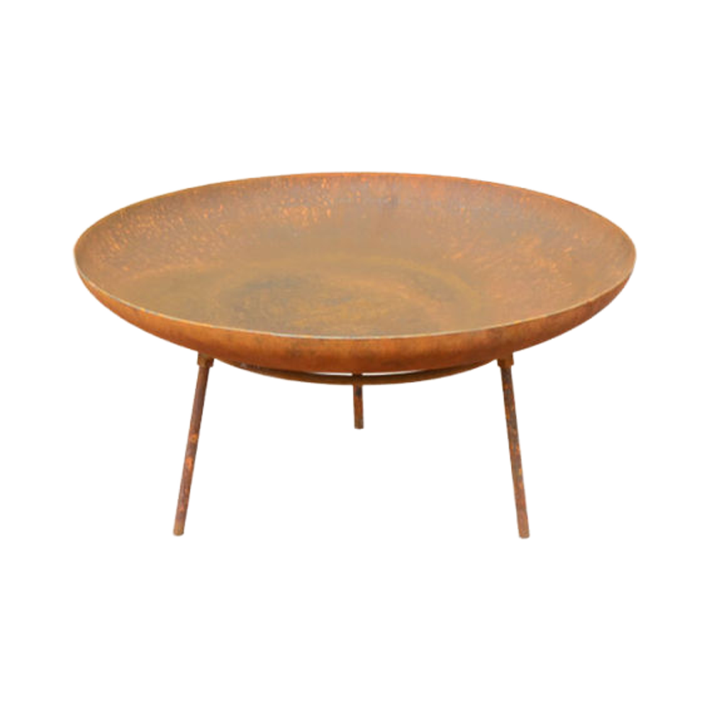 Yoho Modern Style Cast Iron Fire Bowl Pit Outdoor Garden Steel Wood Burning Barbecue with Folding Feature for Parties