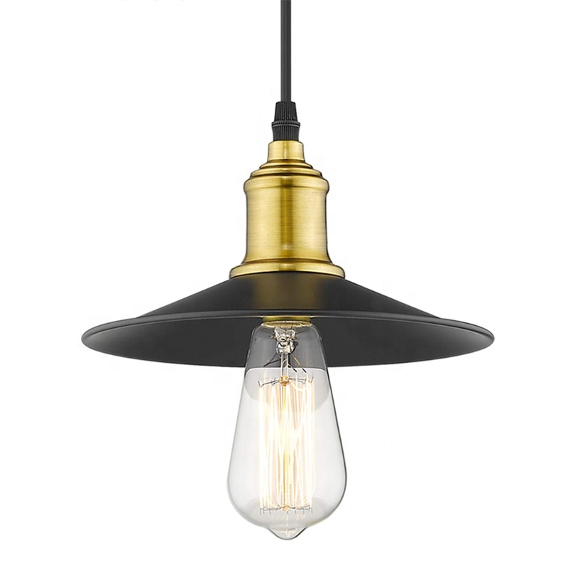 Vintage ceiling light brass & bronze finish E27 socket pendant lamp
