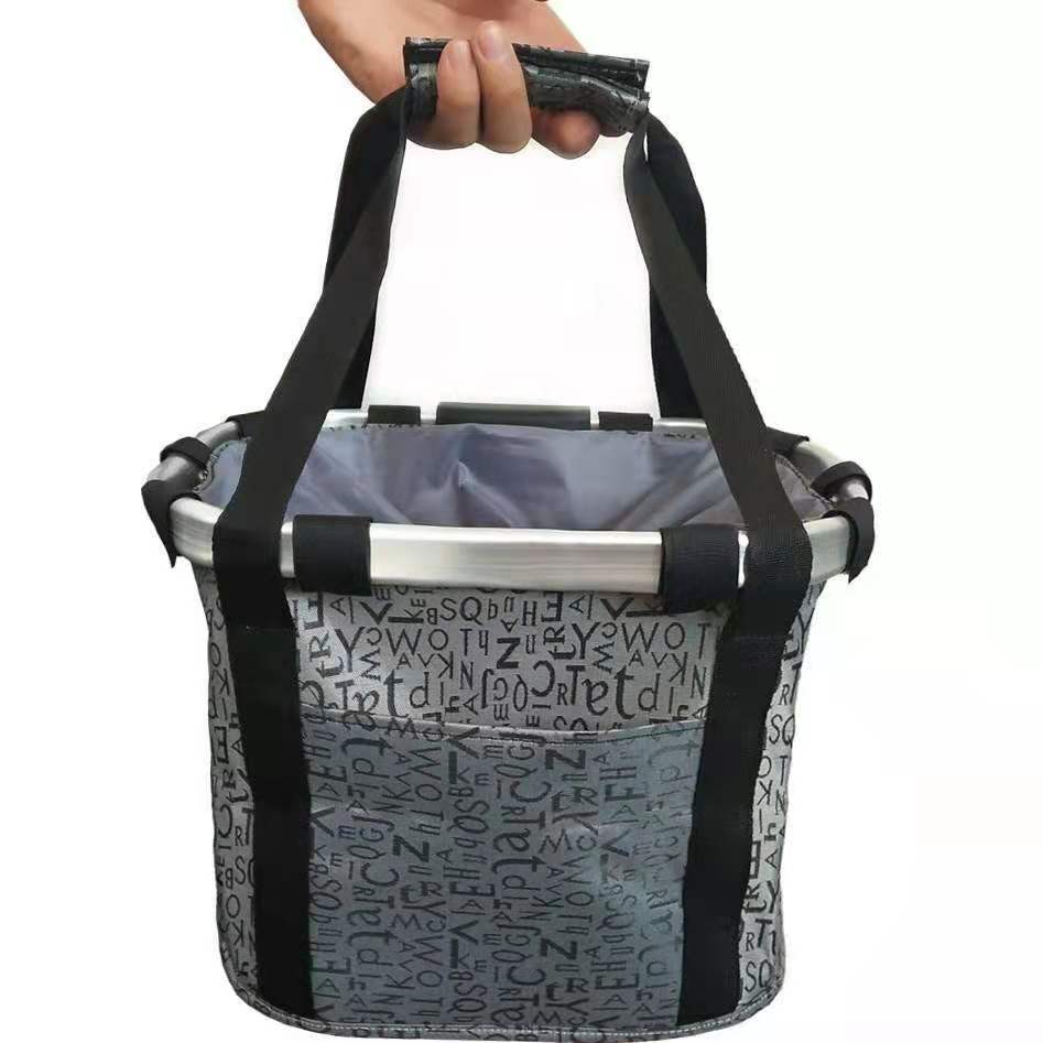 Multifunctional detachable large folding dog rack bicycle basket front