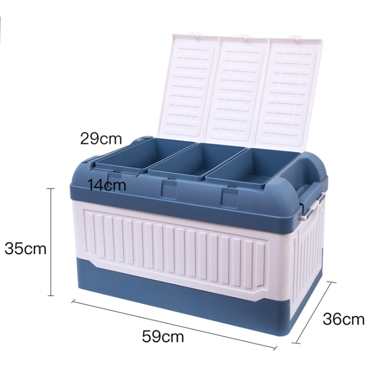 75L Large Capacity Car Storage Box 3Pcs/Ctn Waterproof Collapsible Car Trunk Organizer