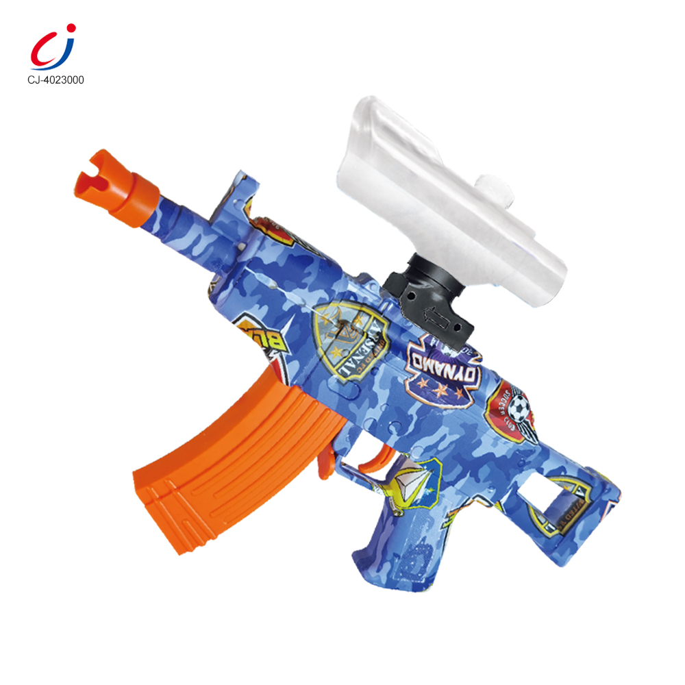 Chengji outdoor shooting play electric bullet gun toy splatter shooting game plastic toy gun that shoots plastic bullets