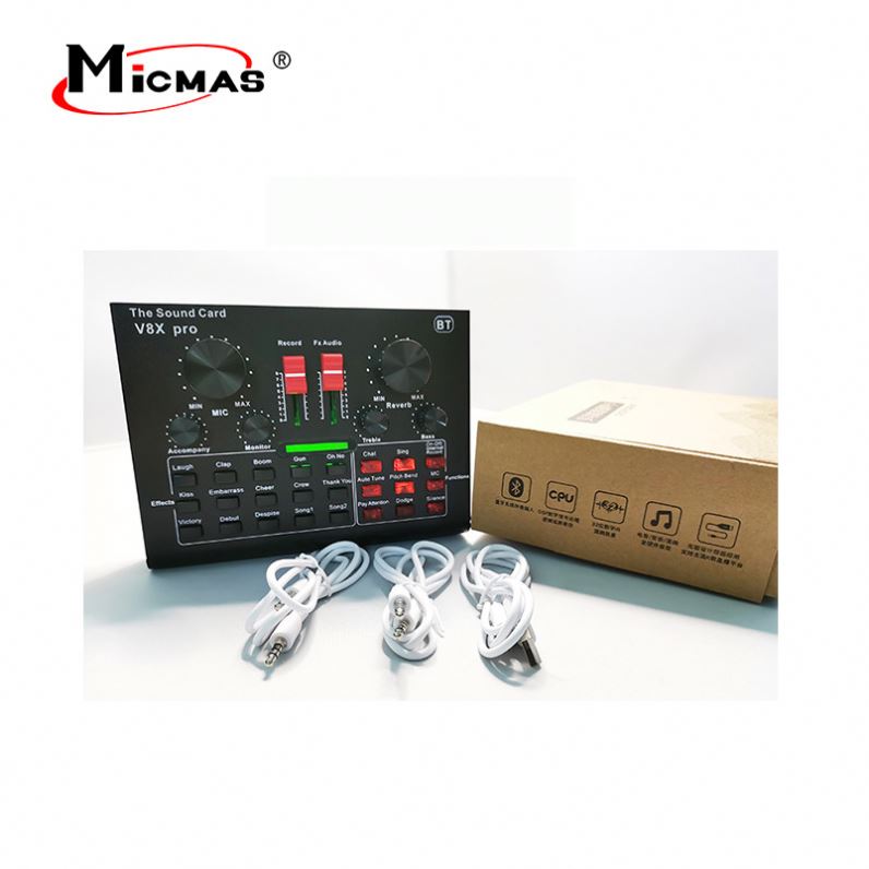 Micmas Professional Recording Studio Sound Card With CE Certificate