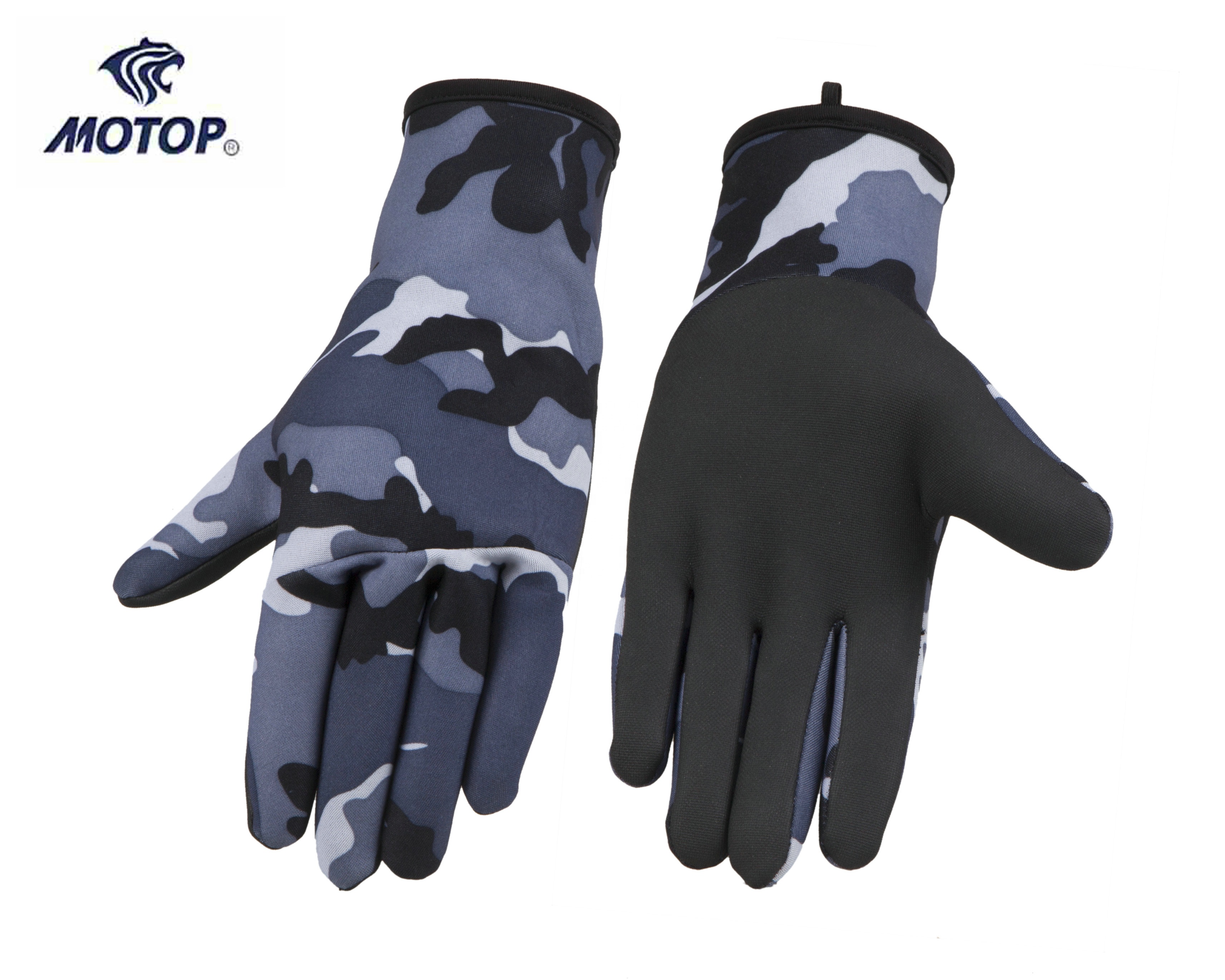 2021 New Arrival Waterproof Camouflage Colour Neoprene Fishing Glove in Winter