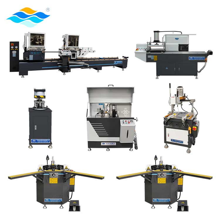 complete set aluminium window making machine/120-150 Windows/8h/aluminum window and door production line fabrication machines