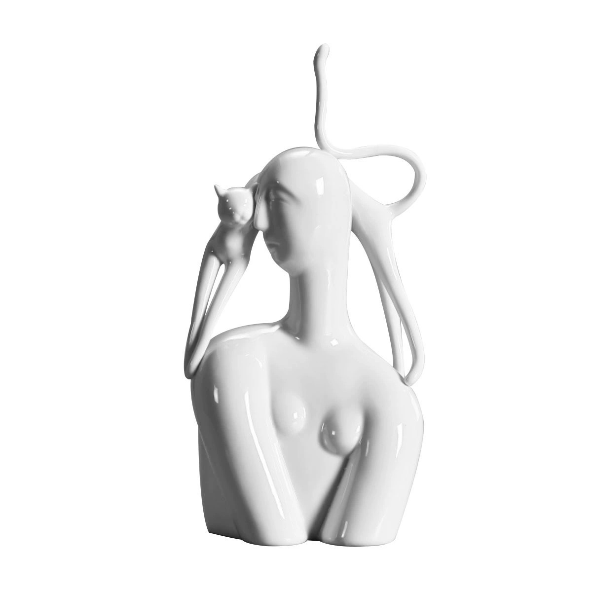 Modern resin figure sculpture home decorations female human body crafts desktop hotel original design abstract art