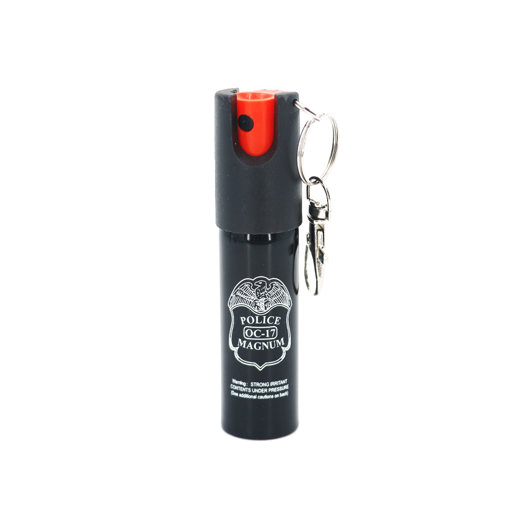 Mini Size In Stock 25ml Pepper Spray With Key Chain For Lady Self Defense
