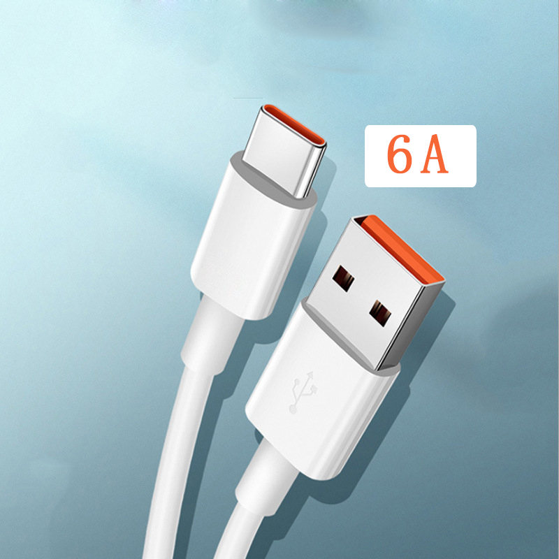Высококачественный ПВХ кабель для быстрой зарядки 6A Тип c a Тип c Usb C зарядный кабель для мобильных телефонов Android