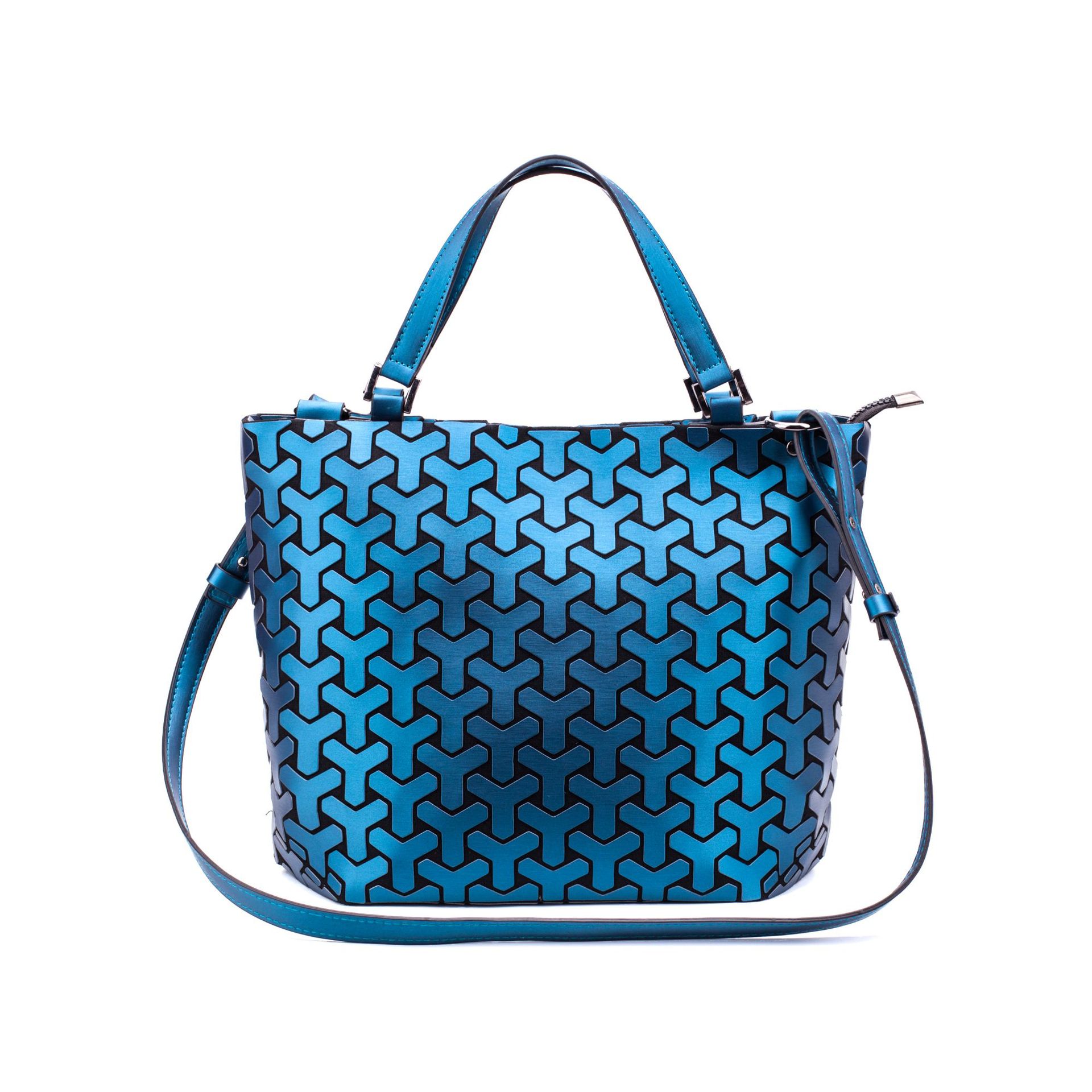 AMIQI Factory supplier lady satchel handbags reflections handbags women geometric bag