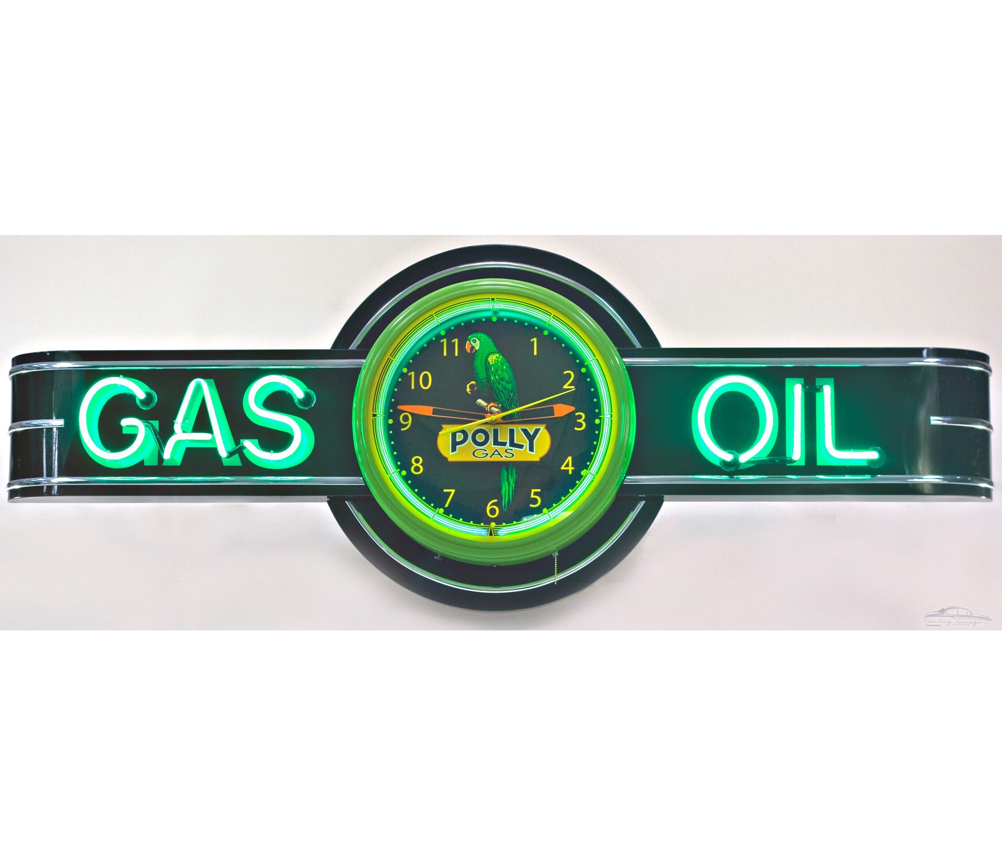 High Quality Service Home Decoration big size Neon Double Tube Clock Customer Logo