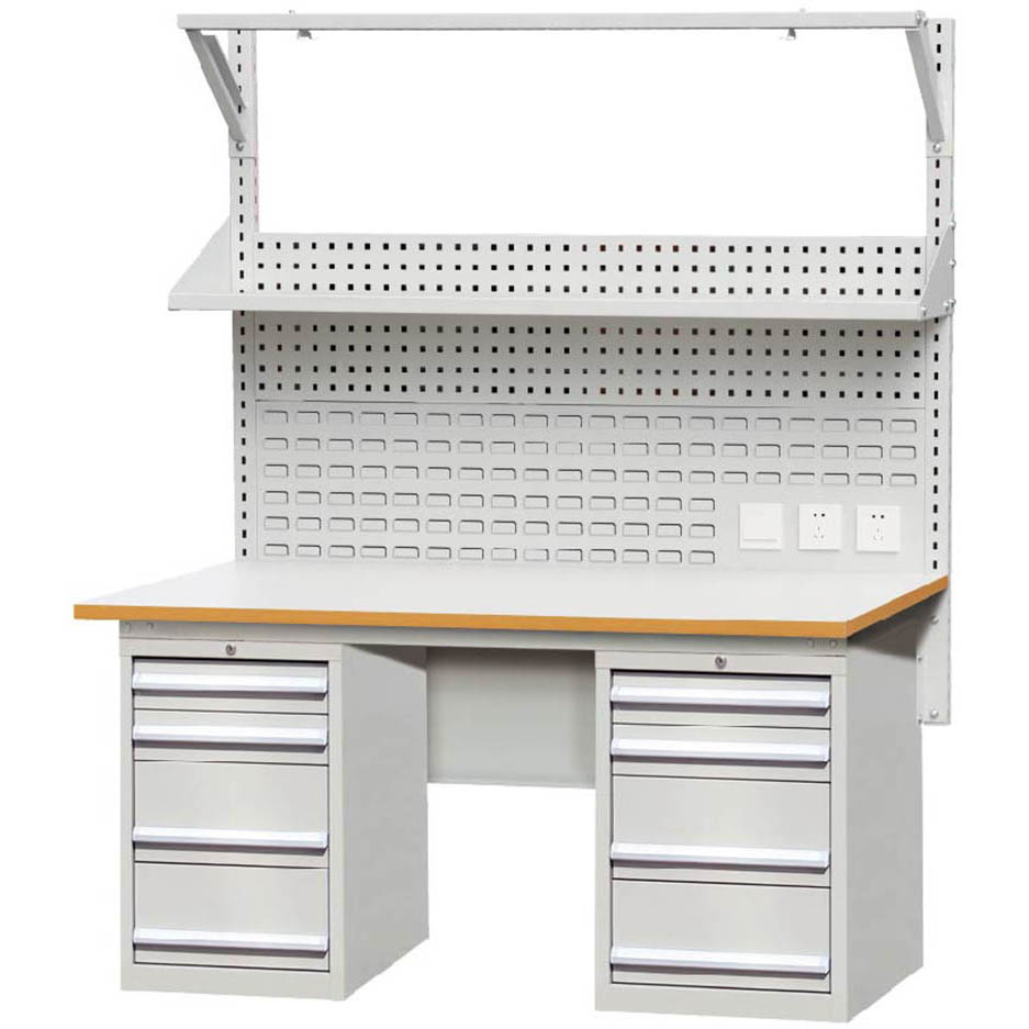 E600237 Steel Workbench Standard Sizes Of Workstation Furniture ESD Electronic Computer Repair Garage Workbench