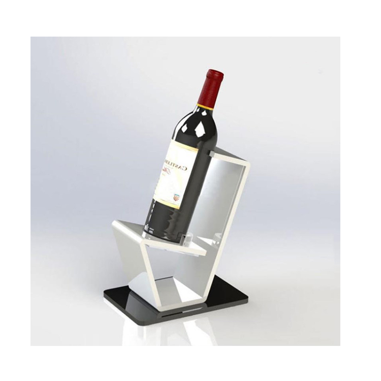 Wholesale cheap price acrylic wine display rack household acrylic display bottle wine stand for home decoration