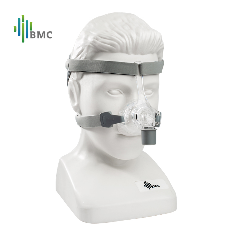 Назальная маска BMC N5 с головным убором и подушечкой для головы S/M/L, различные размеры, подходит для аппарата сипап и оксигенератора