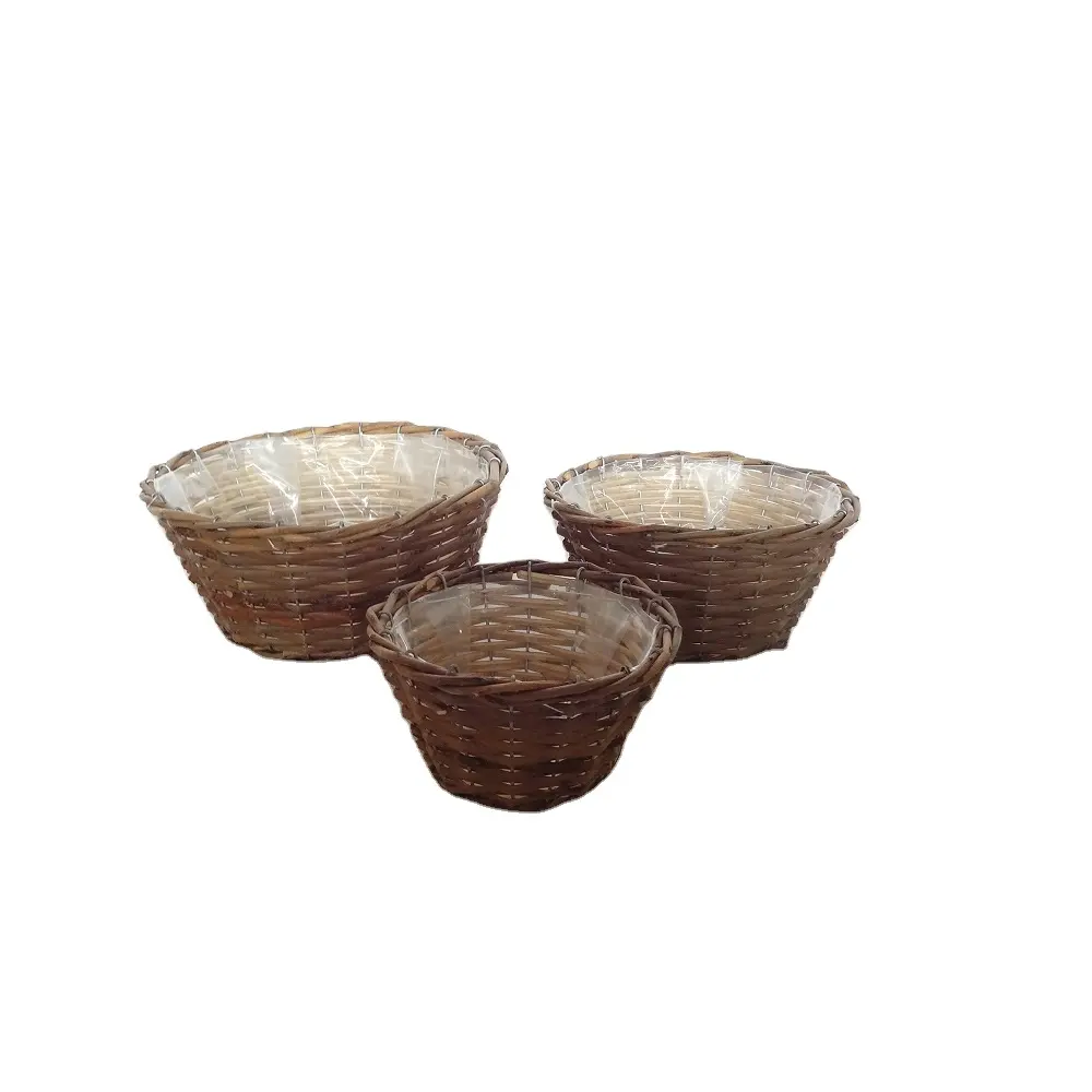 Eco-Friendly Handmade Wooden / Picnic / Basket for Travel Storage, rectangularwoven storage basket decorative storage baskets