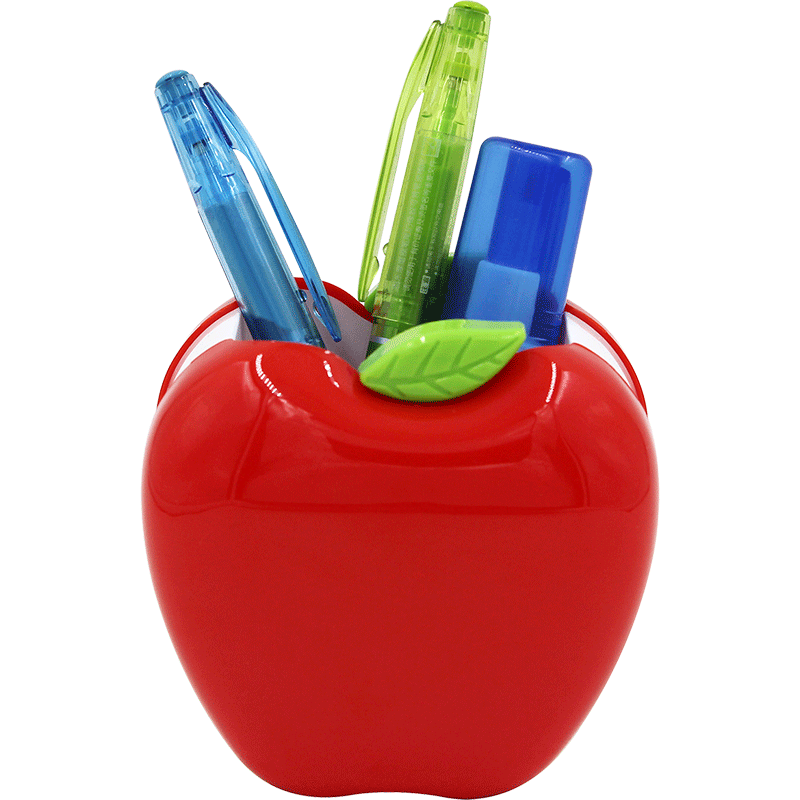 Wholesale Quality Creative Design Apple-shaped Pen Holder Fancy Desk Organizer