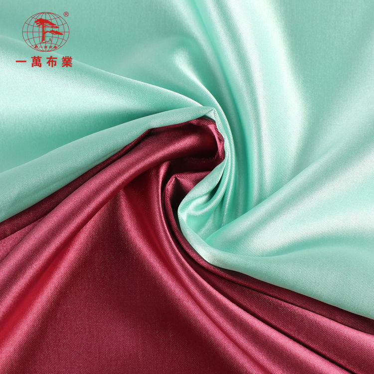 Factory cheap price polyester spandex Polyester Satin Fabric for evening dress