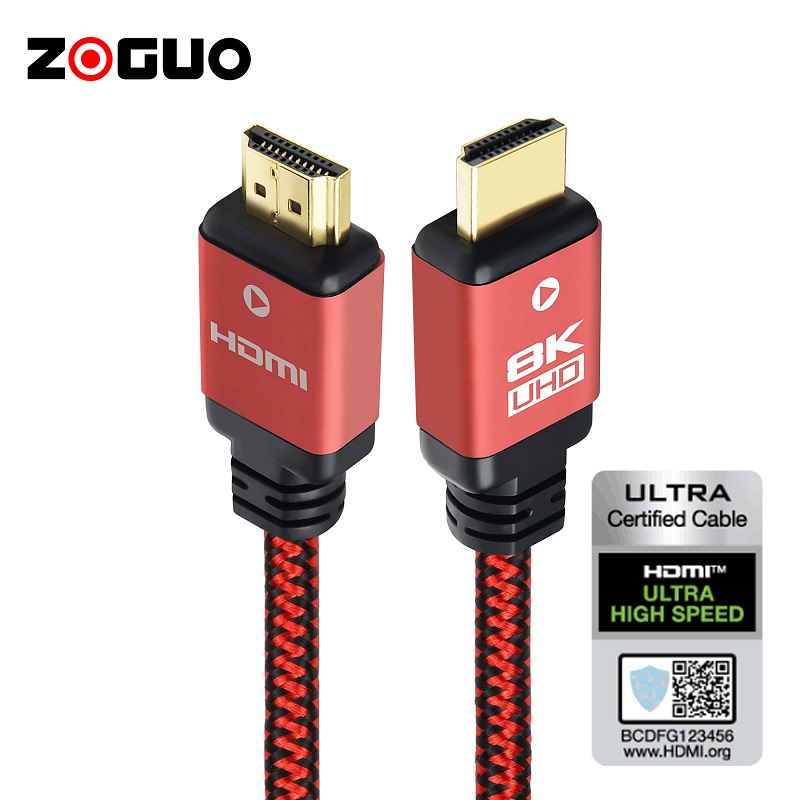 Высокоскоростной HD HDMI 2,1 в 48 Гбит/с 8K 60 Гц HDMI-кабель с динамическим тестом HDR