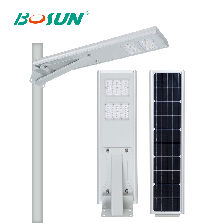 BOSUN Высокое качество открытый IP65 Водонепроницаемый 15 20 30 Вт все в одном Солнечный уличный свет