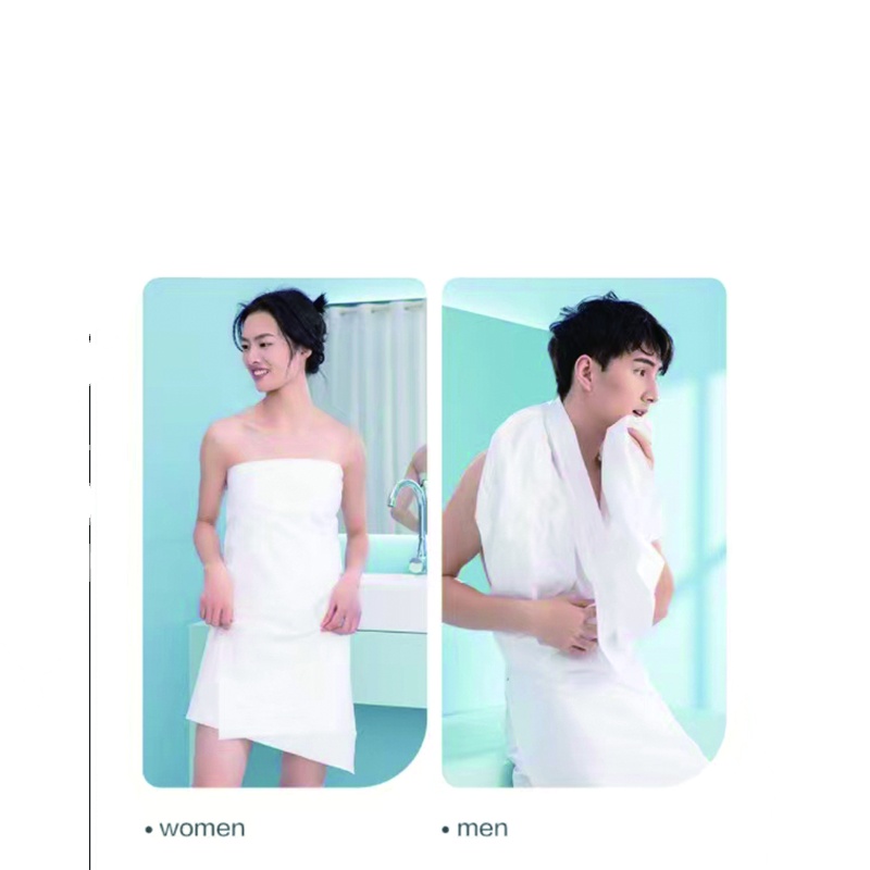Factory Direct sale 70x140cm eco-friendly 100% cotton material white embossed compressed bath towel