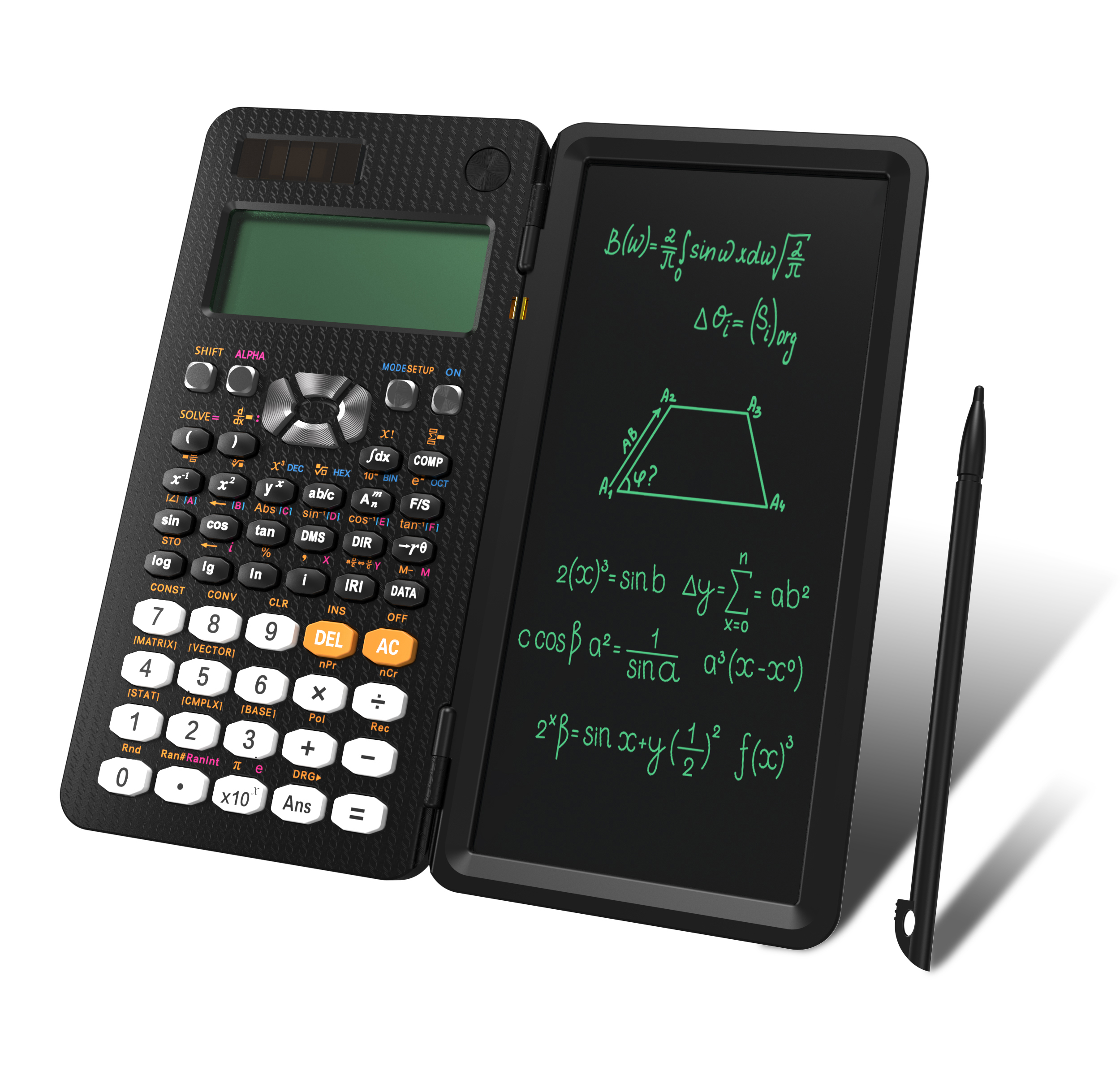 Digital Mini Science Calculator Writing Pad 16 Digit Lcd Display Scientific Calculator Drawing Tablet