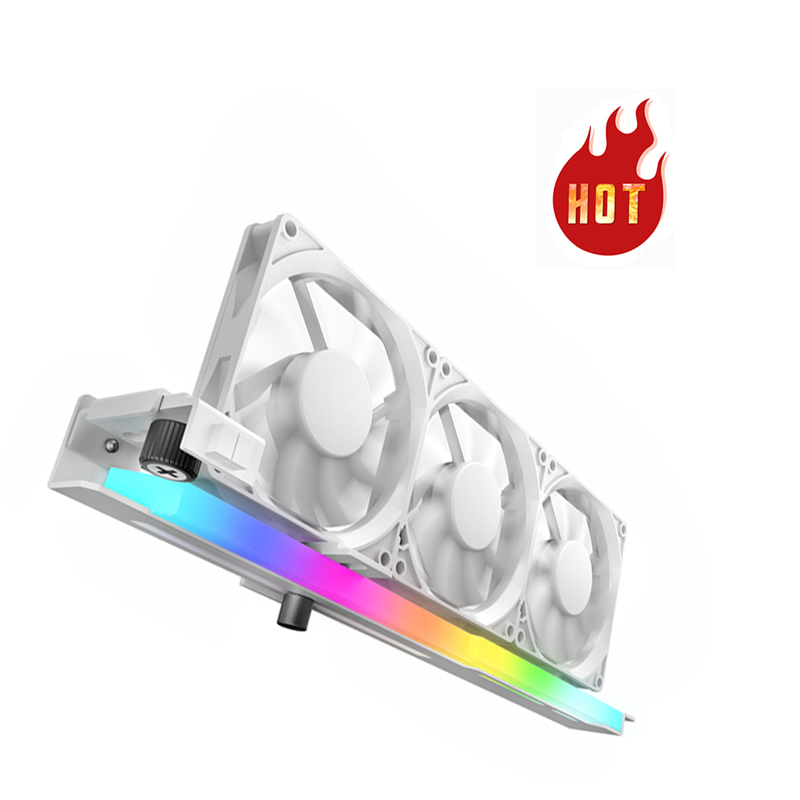 Видеокарта кулер с ARGB 5V 3Pin LED и три 80 мм вентиляторы, цветная (RGB) светодиодная видеокарта держатель GPU кронштейн