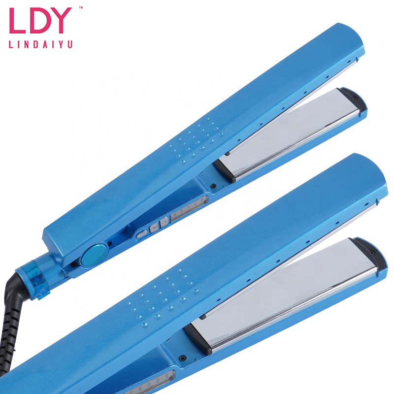 Pro professional titanium hair straightener fast heating flat iron wholesale