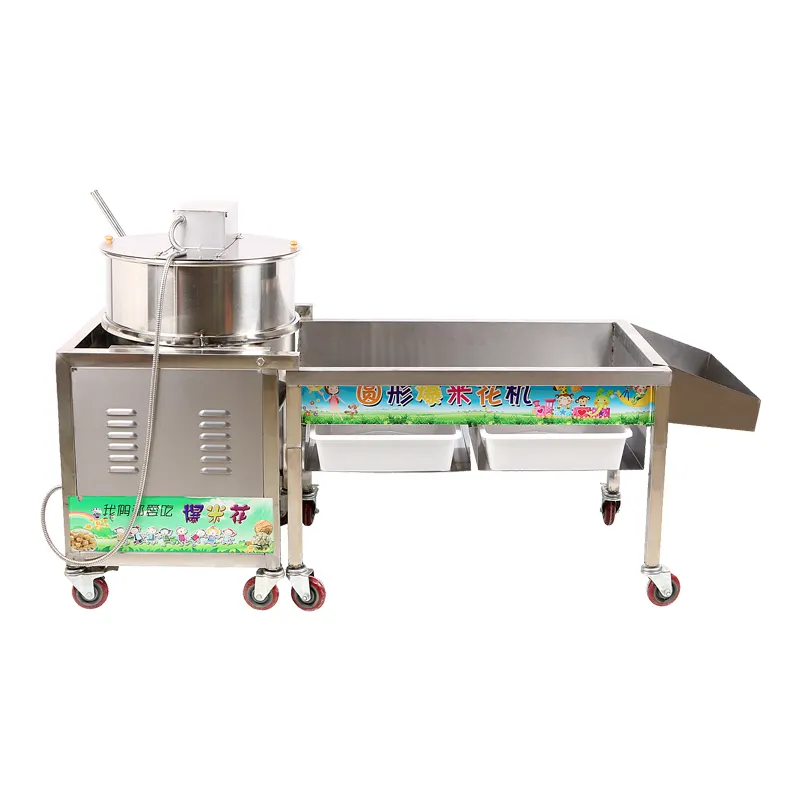 gas kettle corn machine big automatic popcorn making machine