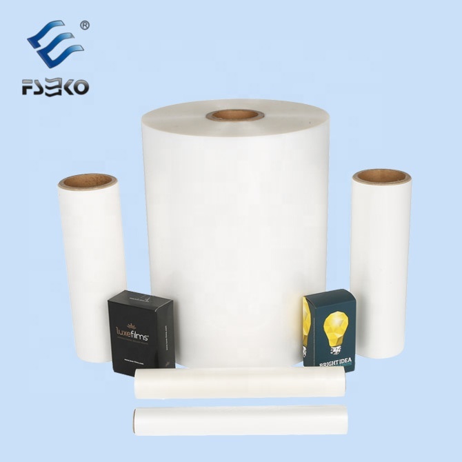 overlay transparent bopp hot laminate film thermal lamination film 33 cm matte plastic film for book cover lamination