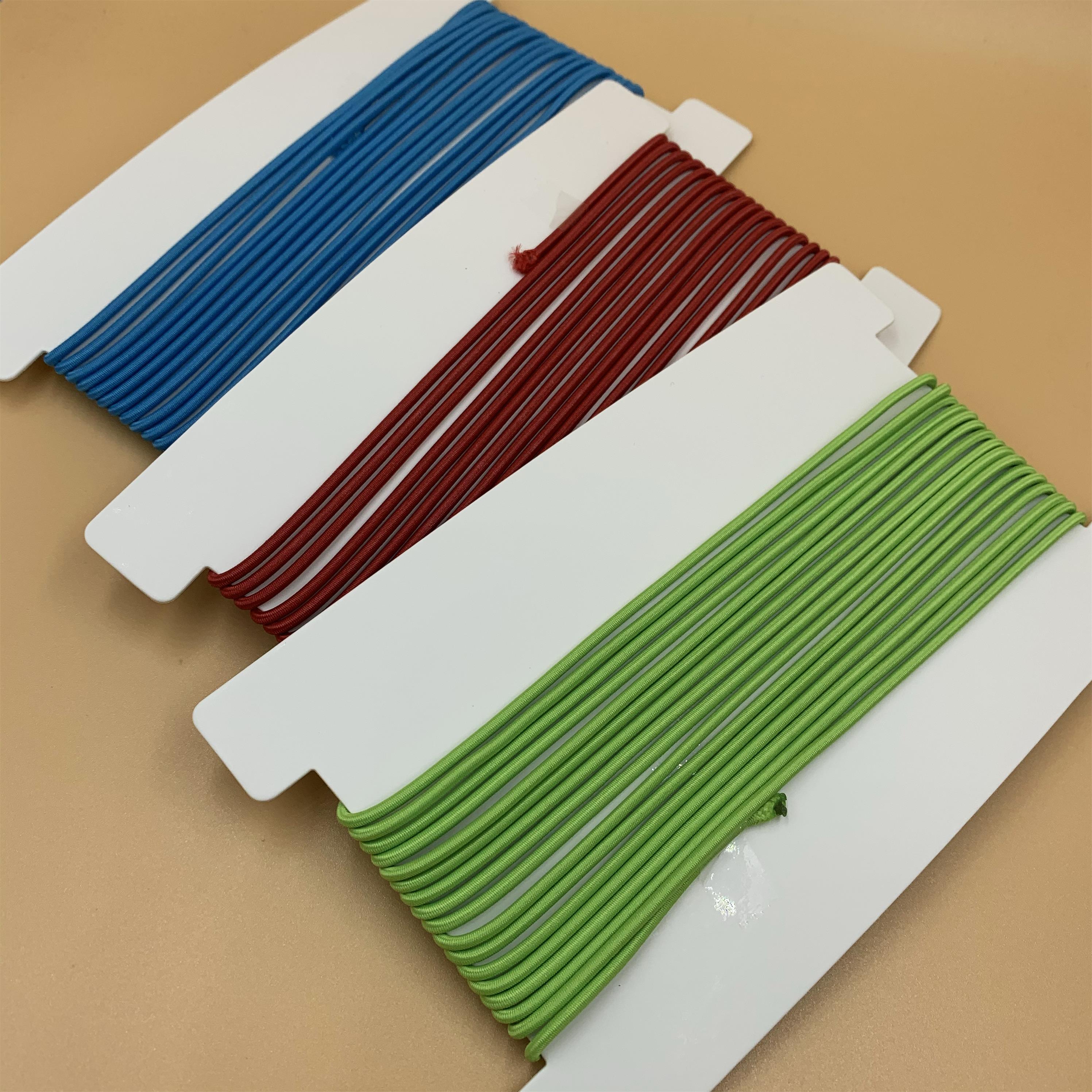 customers individual package colors 2mm high strength round elastic cord