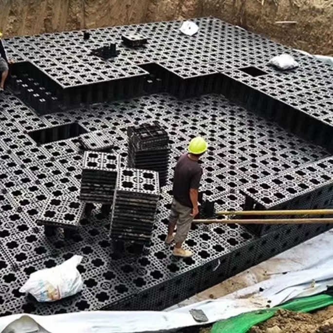 Storm Water Tank Eco- Friendly Rainwater Collection Modules for Sustainable Living Infiltration Tanks