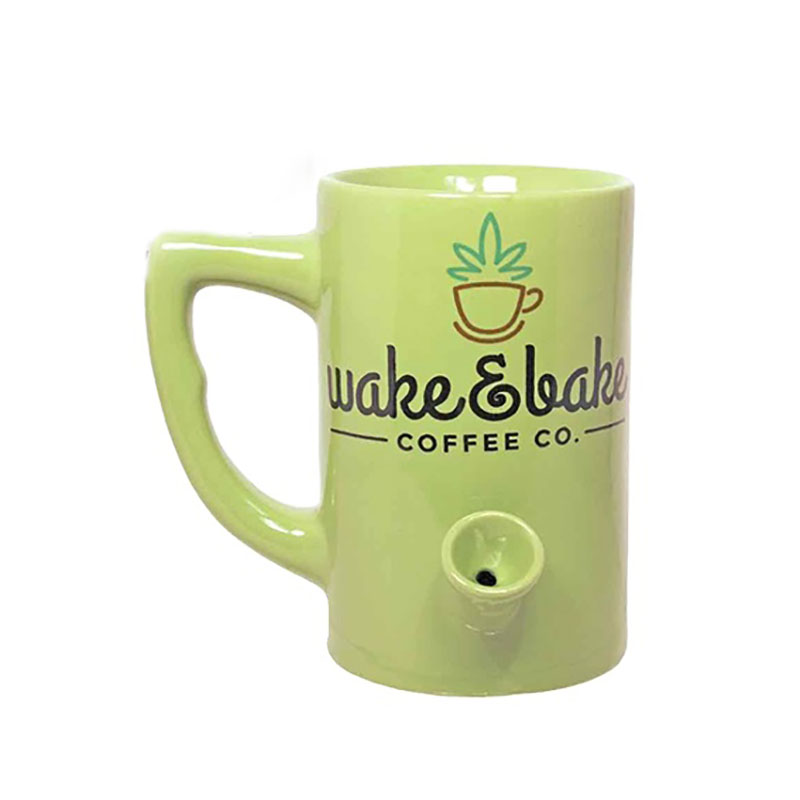 Популярная кружка Wake and Bake, кружка для кофе, табачная кружка, размер и форма могут быть изготовлены по индивидуальному заказу
