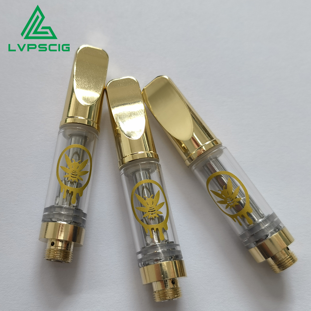 California Best Selling 100% No Leaking 1ml Carts Thicker Oil Tank Empty 510 Thread Honey Cbd Cartridge
