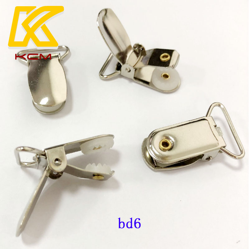 Adjustable Bed Sheets Suspenders Clips Nickle Plating Metal Pacifier Clips