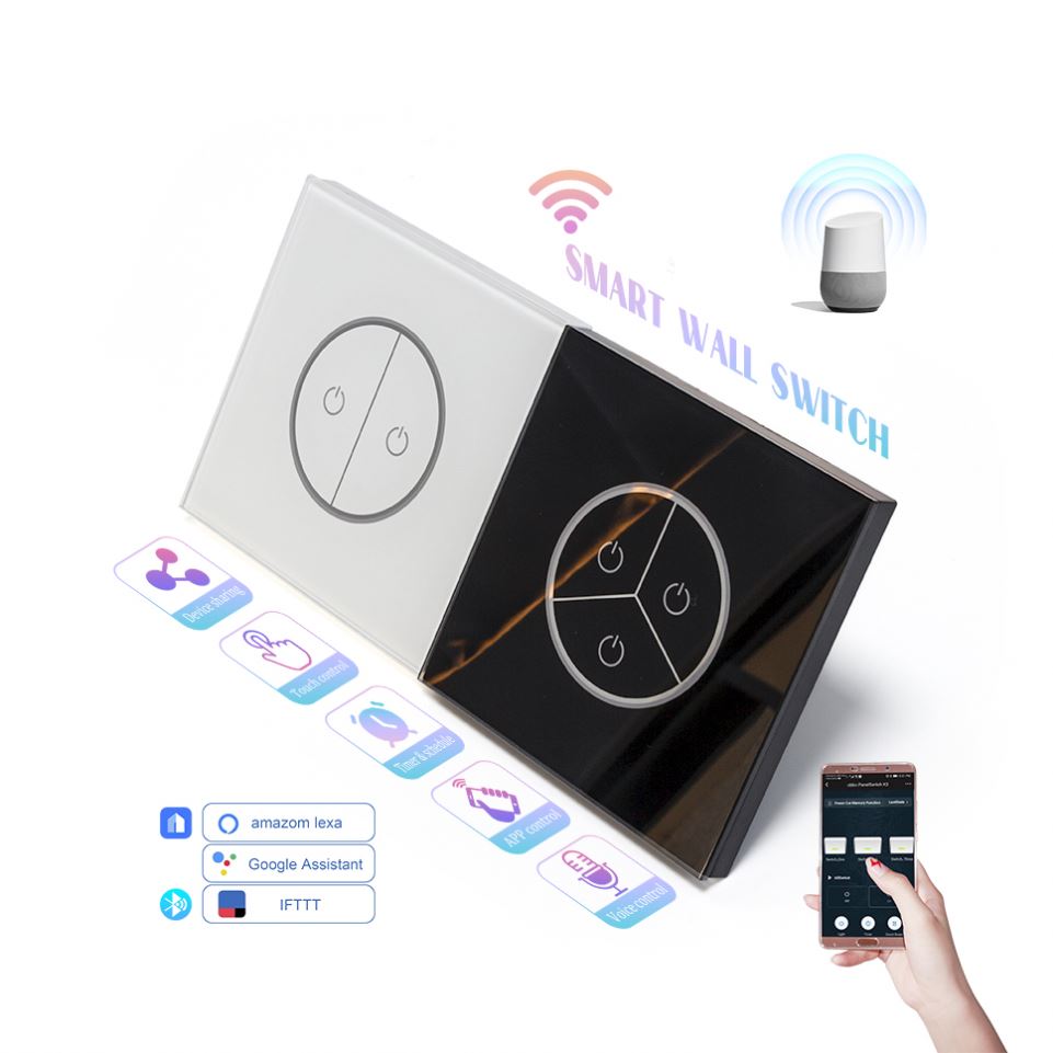 2021 Hot Selling Light Switch European Standard Smartswitches Boiler Smart Electrical Touch Switch Smart Home Remote Control